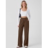 image:imageANRABESS Womens Corduroy High Waist Wide Leg Lounge Pants  Fall Casual Loose Comfy Elastic Waist Trousers Ribbed Texture with Side Pockets Winter Cozy Chunky Lounge OutfitsCoffee