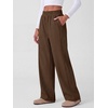 image:imageANRABESS Womens Corduroy High Waist Wide Leg Lounge Pants  Fall Casual Loose Comfy Elastic Waist Trousers Ribbed Texture with Side Pockets Winter Cozy Chunky Lounge OutfitsCoffee
