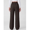 image:imageANRABESS Womens Corduroy High Waist Wide Leg Lounge Pants  Fall Casual Loose Comfy Elastic Waist Trousers Ribbed Texture with Side Pockets Winter Cozy Chunky Lounge OutfitsDark Brown