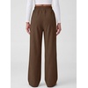image:imageANRABESS Womens Corduroy High Waist Wide Leg Lounge Pants  Fall Casual Loose Comfy Elastic Waist Trousers Ribbed Texture with Side Pockets Winter Cozy Chunky Lounge OutfitsCoffee