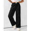 image:imageANRABESS Womens Corduroy Wide Leg Palazzo Lounge Pants  Fall Casual Loose High Waist Chunky Trousers Cozy Comfy Work Casual Outfits Ribbed Texture with Side PocketsBlack