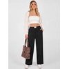 image:imageANRABESS Womens Corduroy Wide Leg Palazzo Lounge Pants  Fall Casual Loose High Waist Chunky Trousers Cozy Comfy Work Casual Outfits Ribbed Texture with Side PocketsBlack