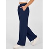 image:imageANRABESS Womens Corduroy Wide Leg Palazzo Lounge Pants  Fall Casual Loose High Waist Chunky Trousers Cozy Comfy Work Casual Outfits Ribbed Texture with Side PocketsNavy Blue