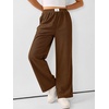 image:imageANRABESS Womens Corduroy Wide Leg Palazzo Lounge Pants  Fall Casual Loose High Waist Chunky Trousers Cozy Comfy Work Casual Outfits Ribbed Texture with Side PocketsBrown