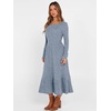 image:imageANRABESS Womens Fall Long Sleeve Midi Dress  Crewneck Swing Flowy A Line Dresses Soft Comfy Rib Knit Casual Everyday Date Nights Wear Minimal Elegant Winter LayeringBlue