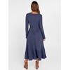 image:imageANRABESS Womens Fall Long Sleeve Midi Dress  Crewneck Swing Flowy A Line Dresses Soft Comfy Rib Knit Casual Everyday Date Nights Wear Minimal Elegant Winter LayeringNavy Blue