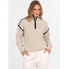 image:imageANRABESS Womens Fall Quarter Zip Collared Pullover Sweaters  Soft Long Sleeve V Neck Shirts Business Casual Loose Fit Knit Tops Winter Warm OutfitsAlmond