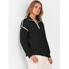 image:imageANRABESS Womens Fall Quarter Zip Collared Pullover Sweaters  Soft Long Sleeve V Neck Shirts Business Casual Loose Fit Knit Tops Winter Warm OutfitsBlack