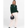 image:imageANRABESS Womens Fall Quarter Zip Collared Pullover Sweaters  Soft Long Sleeve V Neck Shirts Business Casual Loose Fit Knit Tops Winter Warm OutfitsDark Green