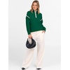 image:imageANRABESS Womens Fall Quarter Zip Collared Pullover Sweaters  Soft Long Sleeve V Neck Shirts Business Casual Loose Fit Knit Tops Winter Warm OutfitsForest Green