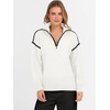 image:imageANRABESS Womens Fall Quarter Zip Collared Pullover Sweaters  Soft Long Sleeve V Neck Shirts Business Casual Loose Fit Knit Tops Winter Warm OutfitsWhite
