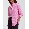 image:imageANRABESS Womens Long Sleeve Button Down Shirts Gingham Blouse  Plaid amp Striped Ruffle Collar CuffsLightweight Soft Business Casual Outfits Work Office Tops 2026 Fall Spring LayeringHot Pink White Plaid