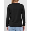 image:imageANRABESS Womens Long Sleeve Shirts V Neck Fall Tops  Soft Comfort Wrinkle Free Tshirts Basic Tee Winter Layer Clothing Business Casual Work Fall Outfits Travel Daily WearBlack