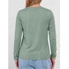 image:imageANRABESS Womens Long Sleeve Shirts V Neck Fall Tops  Soft Comfort Wrinkle Free Tshirts Basic Tee Winter Layer Clothing Business Casual Work Fall Outfits Travel Daily WearLight Green