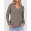 image:imageANRABESS Womens Long Sleeve Shirts V Neck Fall Tops  Soft Comfort Wrinkle Free Tshirts Basic Tee Winter Layer Clothing Business Casual Work Fall Outfits Travel Daily WearCoffee Grey