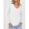 image:imageANRABESS Womens Long Sleeve Shirts V Neck Fall Tops  Soft Comfort Wrinkle Free Tshirts Basic Tee Winter Layer Clothing Business Casual Work Fall Outfits Travel Daily WearWhite