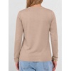 image:imageANRABESS Womens Long Sleeve Shirts V Neck Fall Tops  Soft Comfort Wrinkle Free Tshirts Basic Tee Winter Layer Clothing Business Casual Work Fall Outfits Travel Daily WearAlmond