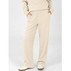 image:imageANRABESS Womens Lounge Sets 2026 Fall Winter 2 Piece Outfits Sweatsuits  Comfy Waffle Knit Loungewear Long Sleeve Henley Top amp Wide Leg Pants with PocketsCozy Soft Daily WearApricot