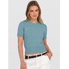image:imageANRABESS Womens Short Sleeve Sweaters Cropped Crew Neck  Business Casual Work Tops Comfy Lightweight Knit Pullover Classic Sweater Shirts Spring Summer Fall OutfitsLight Blue
