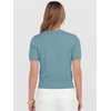 image:imageANRABESS Womens Short Sleeve Sweaters Cropped Crew Neck  Business Casual Work Tops Comfy Lightweight Knit Pullover Classic Sweater Shirts Spring Summer Fall OutfitsLight Blue