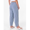 image:imageANRABESS Womens Striped Gingham Lightweight Pajama Pants  Plaid Pockets Wide Leg Breathable Comfy PJFlowy Casual Cute Boho Outfits Beach VacationampLounge WearSummer Fall ClothingBlue White Plaid