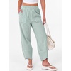 image:imageANRABESS Womens Striped Gingham Lightweight Pajama Pants  Plaid Pockets Wide Leg Breathable Comfy PJFlowy Casual Cute Boho Outfits Beach VacationampLounge WearSummer Fall ClothingGreen White Plaid