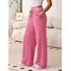 image:imageANRABESS Womens Striped Wide Leg Lounge Pajama Pants  Soft Comfy Strecthy Drawstring Elastic High Waisted Bottoms Pockets Casual Loose Home Daily Wear Cute Fall Winter TrousersPink Red Stripe