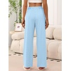 image:imageANRABESS Womens Striped Wide Leg Lounge Pajama Pants  Soft Comfy Strecthy Drawstring Elastic High Waisted Bottoms Pockets Casual Loose Home Daily Wear Cute Fall Winter TrousersBlue White Stripe