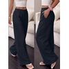 image:imageANRABESS Womens Waffle Knit Wide Leg Casaul Lounge Pants  Comfy Soft Fabric Elastic High Waisted Loose Trousers with Pockets Travel Work Loungewear amp Daily Fall Winter ClothesNavy Blue