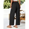 image:imageANRABESS Womens Wide Leg Cropped Palazzo Pants  Lightweight Breathable Elastic High Waisted Pants Beach Vacation Flowy Lounge amp Casual Summer Trousers with Pockets