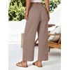 image:imageANRABESS Womens Wide Leg Cropped Palazzo Pants Light Camel XXL  Lightweight Breathable Elastic High Waisted Pants Beach Vacation Flowy Lounge amp Casual Summer Trousers with Pockets