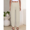 image:imageANRABESS Womens Wide Leg Palazzo Capri Barrel Pants  Lightweight Breathable High Waisted Cropped Trousers Beach Vacation Work Outfits Summer Casual Lounge Flowy PantsApricot