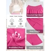 image:imageANRABESS Womens Wide Leg Palazzo Capri Barrel Pants  Lightweight Breathable High Waisted Cropped Trousers Beach Vacation Work Outfits Summer Casual Lounge Flowy PantsHot Pink