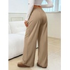 image:imageANRABESS Womens Wide Leg Palazzo Lounge Pants  Fall Lightweight Drawstring Elastic Waist Trousers with Pockets Casual Loose Flowy LoungewearKhaki