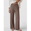 image:imageANRABESS Womens Wide Leg Palazzo Pants with Pockets  Smocked High Waisted Flowy Boho Pants Lightweight Soft Knit Lounge amp Casual Trousers for Beach Vacation Summer FallLight Brown