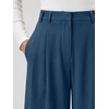 image:imageANRABESS Work Wide Leg Pants for Womens Dress High Waisted  Business Casual Pants Flowy Slacks Office Outfits WrinkleFree Fabric with Pockets Pleated Loose Palazzo Long Fall TrousersGrey Blue