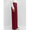 image:imageANRABESS Work Wide Leg Pants for Womens Dress High Waisted  Business Casual Pants Flowy Slacks Office Outfits WrinkleFree Fabric with Pockets Pleated Loose Palazzo Long Fall TrousersWine Red
