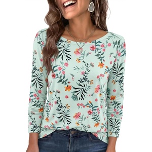 image:imageANRABESS Womens Striped Long Sleeve Shirts Fall Tops  Striped amp Floral Basic TeesCasual amp Work TShirts Travel Vacation 2026 Fall Fashion Outfits Soft LayerEveryday ClothingGreen Pink Floral