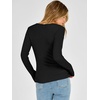 image:imageANRABESS Long Sleeve Shirts for Women Thermal Fleece Tops  Crewneck Slim Fit Tshirts Soft Comfy Cozy Base Tee Casual Going Out Outfits Warm Fall Winter Layer Clothing UndershirtsBlack