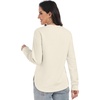 image:imageANRABESS Women Long Sleeve Quilted Lightweight Sweatshirt  Crew Neck Curved Hem Loose Fit Pullover TopsSoft Comfy Casual Business Daily WearTrendy 2026 Fall Winter Warm OutfitsWhite