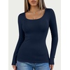 image:imageANRABESS Women Long Sleeve Thermal Shirts Scoop Neck Top  Fleece Lined Warm Layer Undershirt Soft Slim Fit Casual Basic Cute Top 2026 Fall Winter Clothes Daily WearNavy Blue