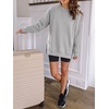 image:imageANRABESS Oversized Sweatshirt for Women Fleece Fall Outfits  Long Sleeve Side Slit Pullover TopsComfy SoftCrewneck Loose Fit Sweatshirts with PocketsCasual Work Lounge Winter ClothesGrey