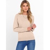 image:imageANRABESS Sweater for Women Lightweight Knit Fall Pullover  Crewneck Long Sleeve Tops Soft Loose Fit Basic Casual Office Layering Daily Wear Winter Trendy OutfitsAlmond