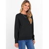 image:imageANRABESS Sweater for Women Lightweight Knit Fall Pullover  Crewneck Long Sleeve Tops Soft Loose Fit Basic Casual Office Layering Daily Wear Winter Trendy OutfitsBlack