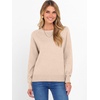 image:imageANRABESS Sweater for Women Lightweight Knit Fall Pullover  Crewneck Long Sleeve Tops Soft Loose Fit Basic Casual Office Layering Daily Wear Winter Trendy OutfitsAlmond