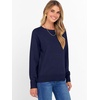 image:imageANRABESS Sweater for Women Lightweight Knit Fall Pullover  Crewneck Long Sleeve Tops Soft Loose Fit Basic Casual Office Layering Daily Wear Winter Trendy OutfitsNavy Blue
