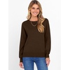 image:imageANRABESS Sweater for Women Lightweight Knit Fall Pullover  Crewneck Long Sleeve Tops Soft Loose Fit Basic Casual Office Layering Daily Wear Winter Trendy OutfitsCoffee