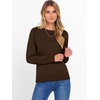 image:imageANRABESS Sweater for Women Lightweight Knit Fall Pullover  Crewneck Long Sleeve Tops Soft Loose Fit Basic Casual Office Layering Daily Wear Winter Trendy OutfitsCoffee