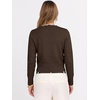 image:imageANRABESS Sweaters for Women Lightweight Fall Cropped  Long Sleeve V Neck Scalloped Pullover Top Soft Comfy Business Casual Work Outfits Travel Vacation Winter Layer ClothingBrown White