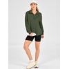image:imageANRABESS Sweatshirts for Women Loose Fit Quarter Zip Pullover  Soft Cozy Long Sleeve Tops School Work Rreppy Giong Out Clothes Casual Cute Relaxed Loungewear Fall Winter Fashion OutfitsArmy Green